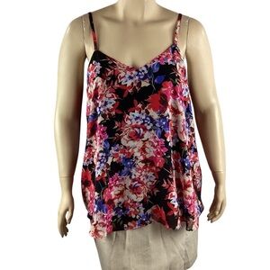 Torrid Sophie Floral Chiffon Double Layer Cami Top 2X